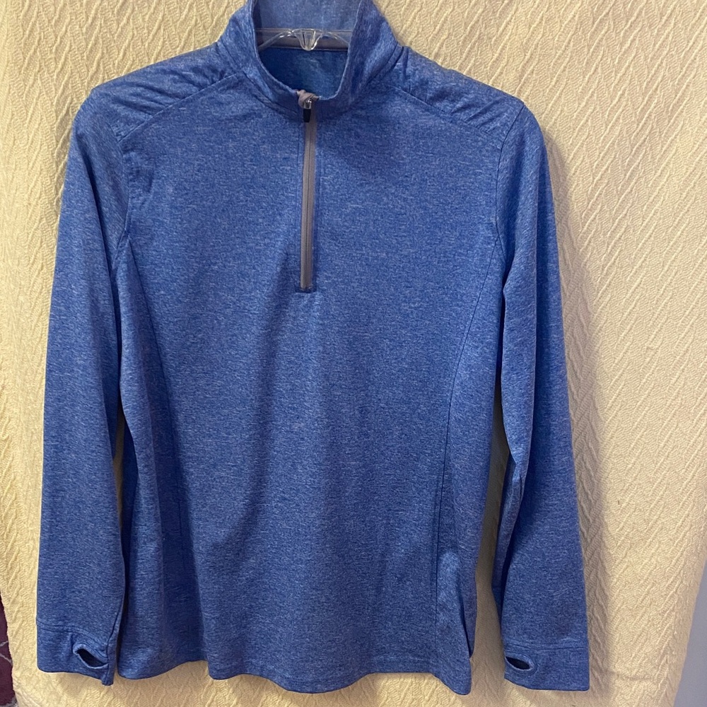 Women's Blue Quarter-Zip Top